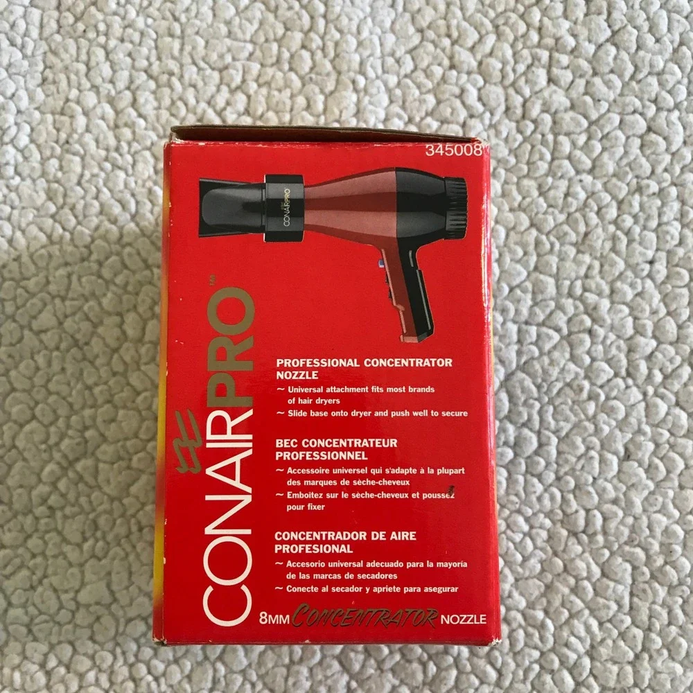 ConairPro Professional 8mm Narrow Concentrator Nozzle Universal Fit CPCN1 Black